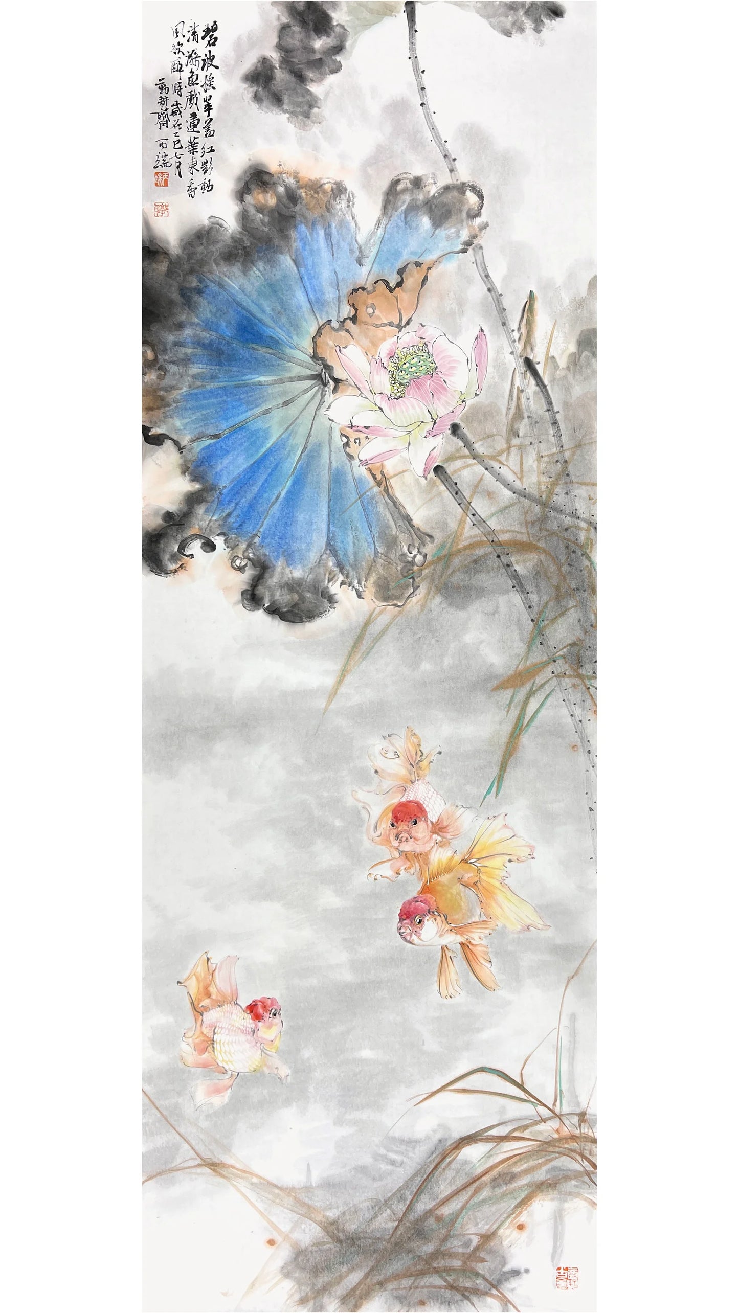 Wall Decor Chinese Art Bird Painting for Home Deco Home Art (138x49cm)