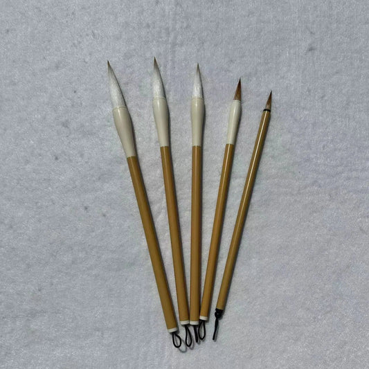 传统工笔画毛笔套装全览 — 5支装