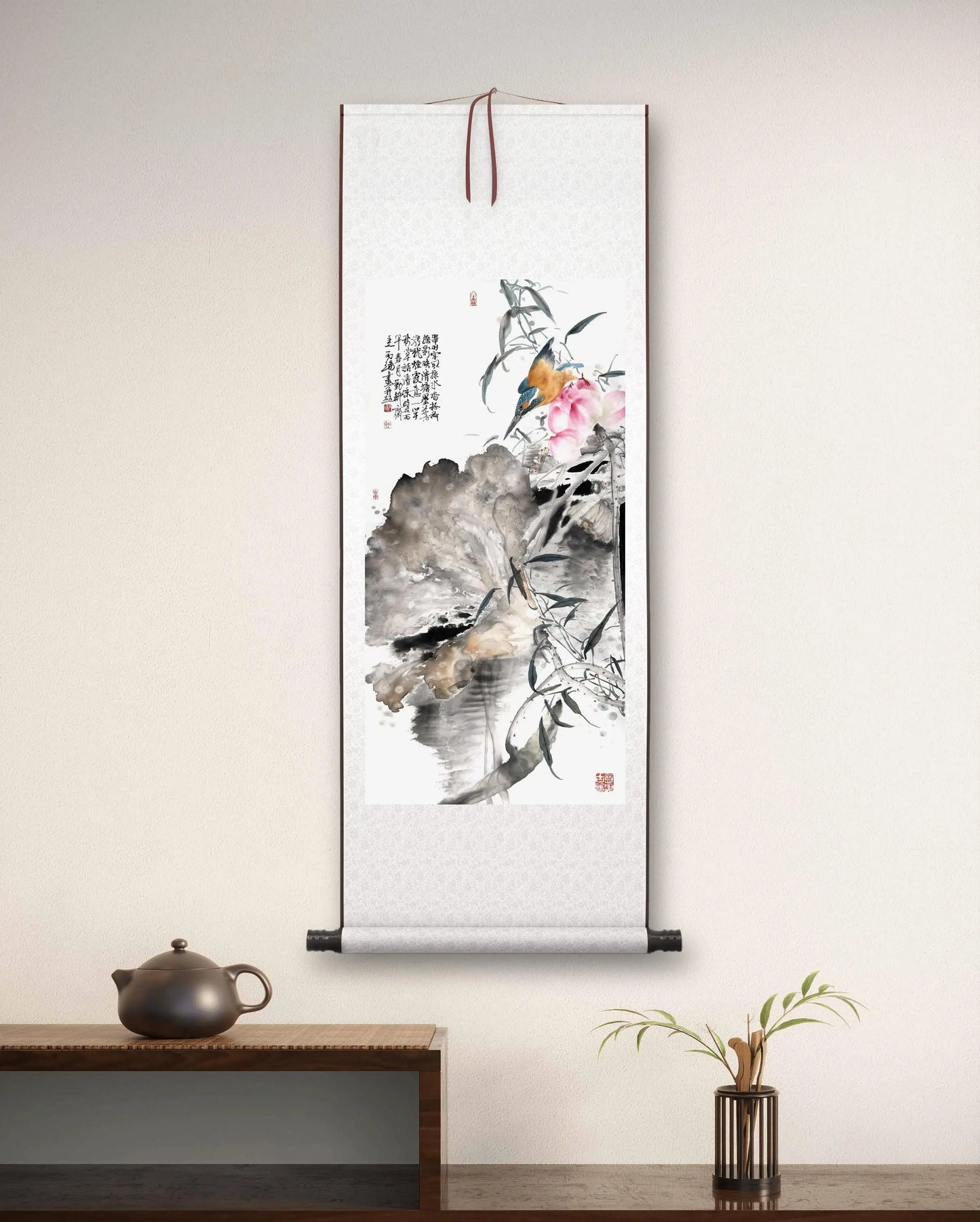 Traditional Chinese Art Print-Oriental Style, Chinese Ink and Water Art, Home Art, Wall Art, Ink Painting, Calligraphy